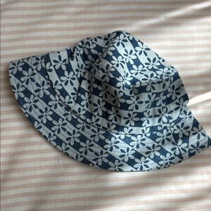 Zara Kids Blue Floral Hippie Hat size 2-4 year
